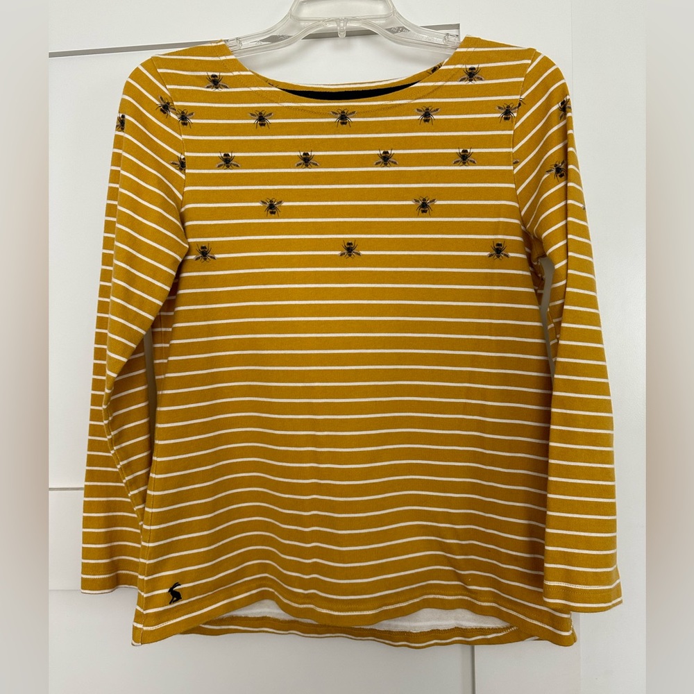 Joules shirt with bee pattern- size 6